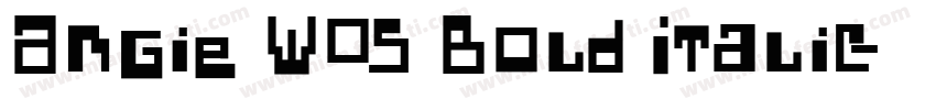 Angie W05 Bold Italic字体转换